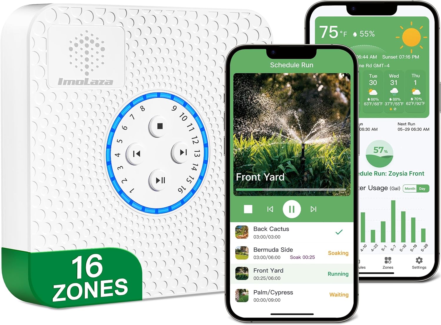 ImoLaza Smart Wi-Fi Sprinkler Controller